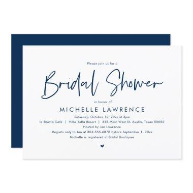 Bridal Shower, Modern Casual Minimalist Design Inv Invitations