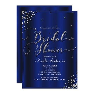 Modern Silver Shine Glam Confetti