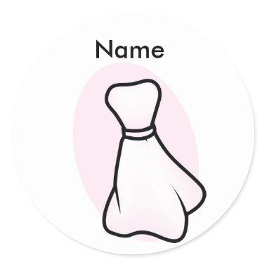 Bridal Shower Name Tag Stickers