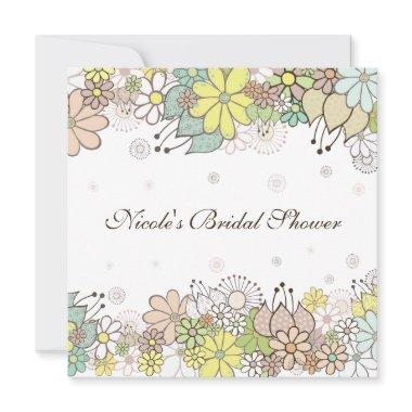 Bridal Shower Natural White Custom Invitations