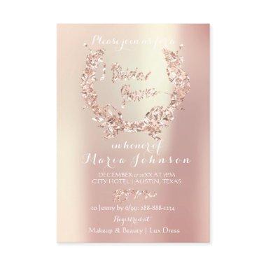 Olives Wreath Pink Rose Gold Pearly
