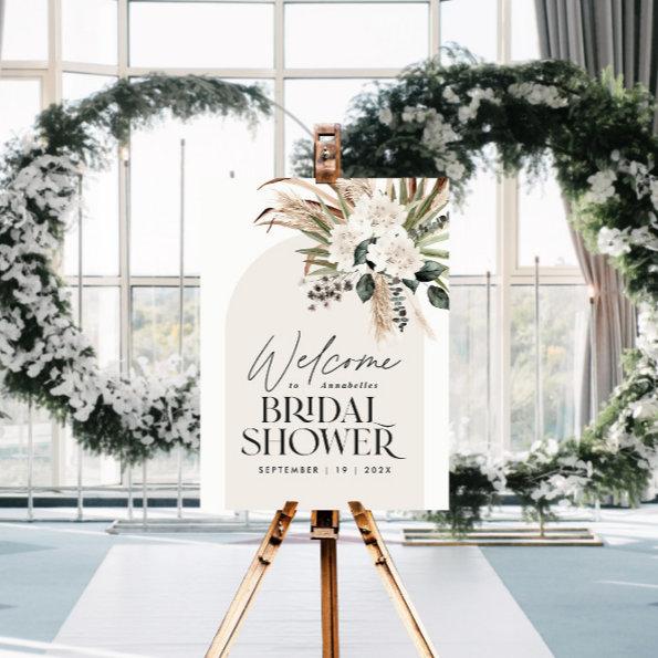 pampas grass modern boho elegant foam board