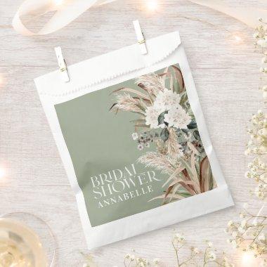 pampas grass modern boho party favor favor bag
