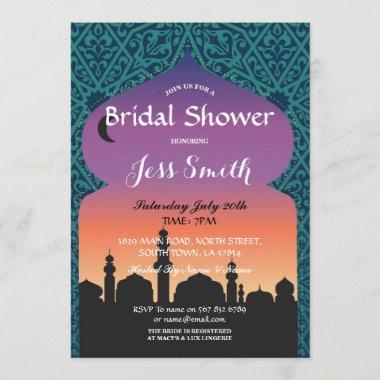 Bridal Shower Party Arabian Nights Invite Moroccan