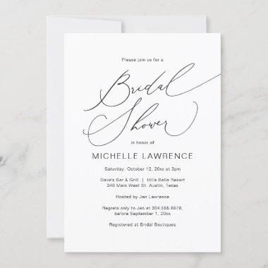 Bridal Shower Party Celebration, Modern Romance Invitations