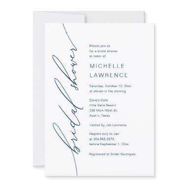 Bridal Shower Party Celebration, Modern Romantic Invitations