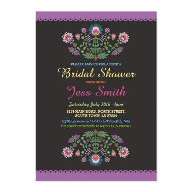 Bridal Shower Party Fiesta Mexican Floral Invite