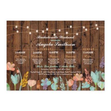 Party Floral Itinerary Bachelorette Program