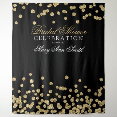 Bridal Shower Party Gold Confetti Tapestry
