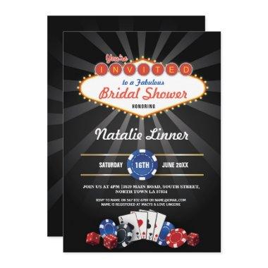 Bridal Shower Party Las Vegas Casino Dice Invite