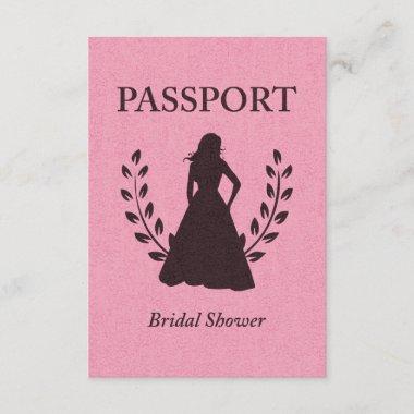 Bridal Shower Passport Invitations