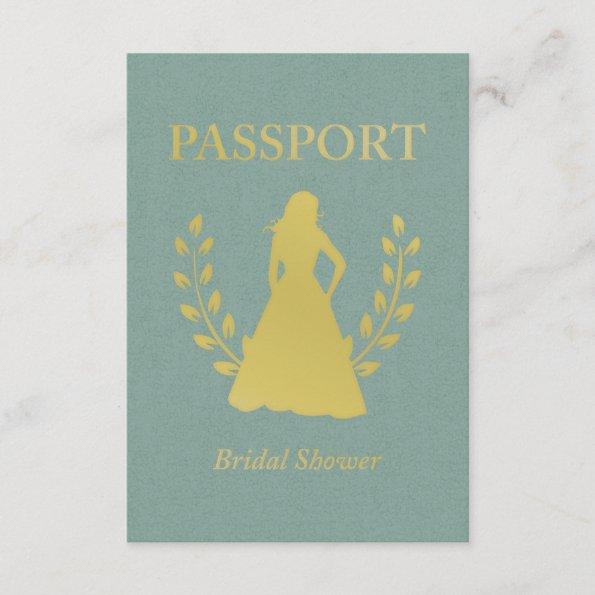 Bridal Shower Passport Invitations