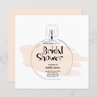 Bridal Shower Perfume Bottle Invitations