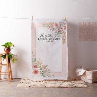 Bridal Shower Photo Backdrop Modern Elegant Flower