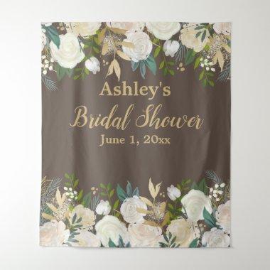Bridal Shower Photo Booth Backdrop Bride Foliage