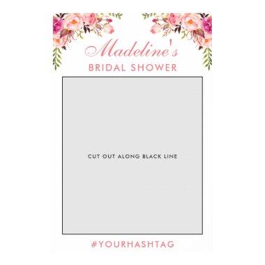 Photo Booth Prop | Pink Blush Floral Poster