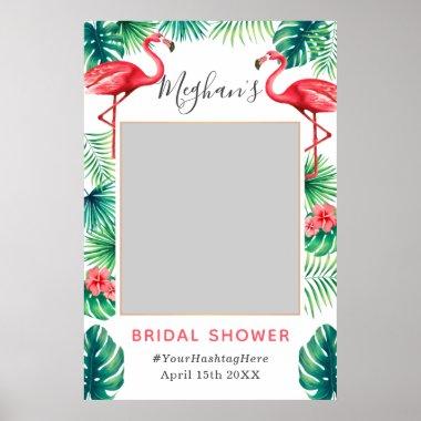 Bridal Shower Photo Prop tropical famingo Poster