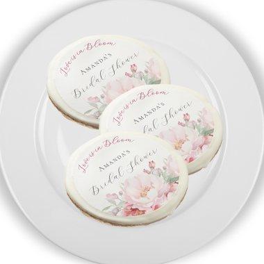pink florals love in bloom Sugar Cookie