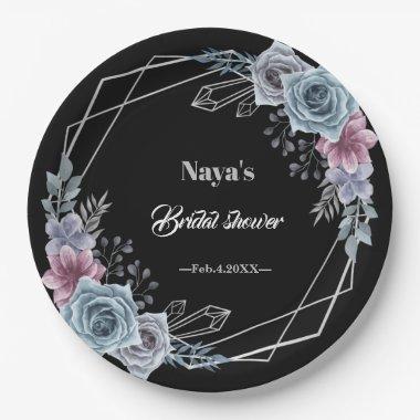 Bridal shower plate with a touch of magic