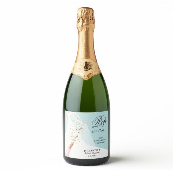 Pop the Cork Sparkling Wine Label