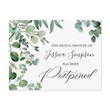 Postponed Date Elegant Eucalyptus Post