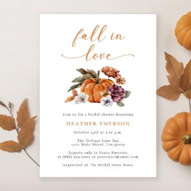 Bridal Shower Pumpkin Invitations