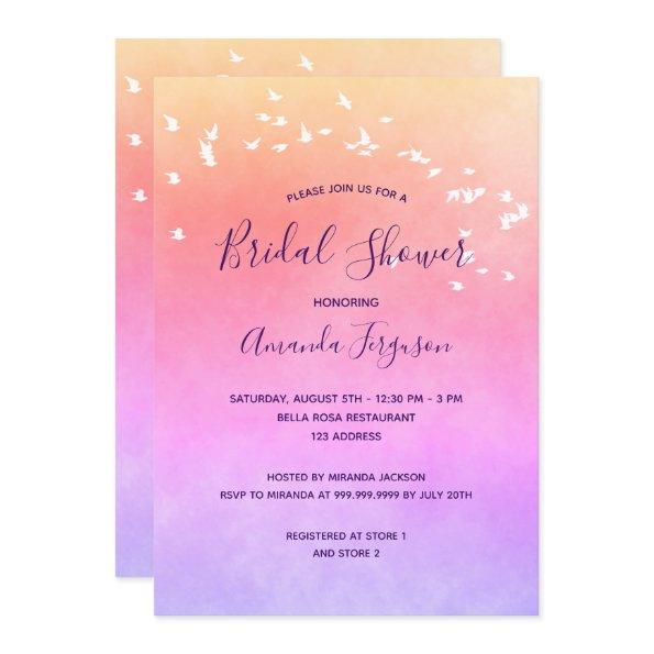 purple pink violet birds