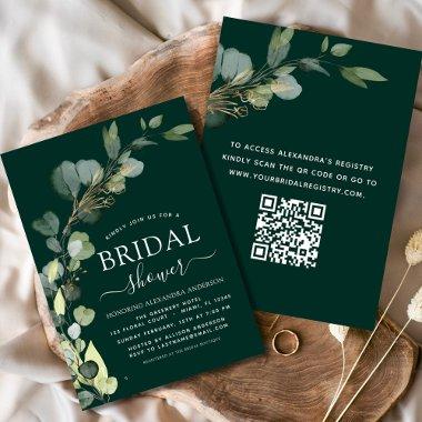 QR Code Emerald Green Eucalyptus