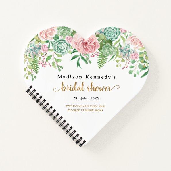 Bridal Shower Quick Recipe Fun Fab Notebook