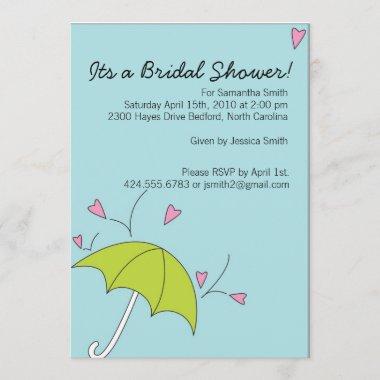 Bridal Shower Raining Love Invitations