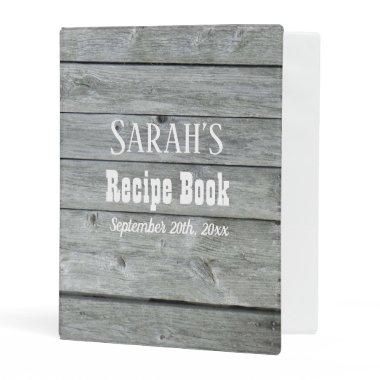 Recipe Book Country Rustic Wood Barn Mini Binder