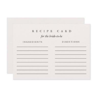 Recipe  for Bride-to-Be Shower