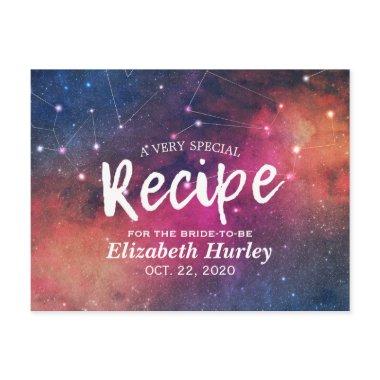Recipe Galaxy Nebula Constellations Invitation Post