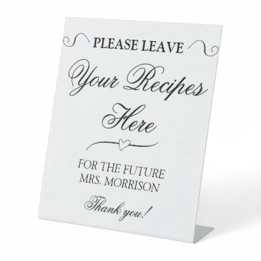 Recipes Elegant Minimalist Wedding Pedestal Sign