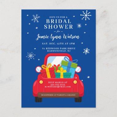 BRIDAL SHOWER | Red Truck Christmas Invitation PostInvitations