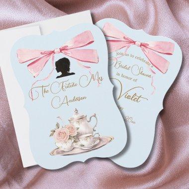 Regency Tea Party Silhouette Ribbon