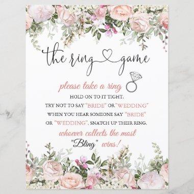 Bridal Shower Ring Game Instructions Sign
