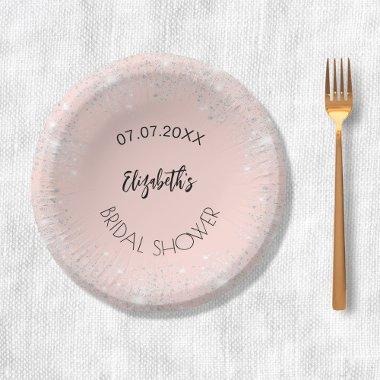 rose gold silver name Paper Bowls