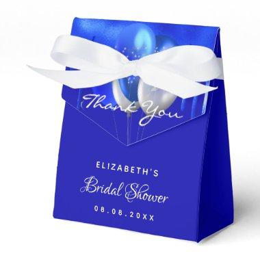 Bridal Shower royal blue boy balloons thank you Favor Boxes