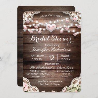 Bridal Shower Rustic Country Invitations
