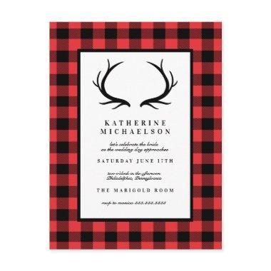 | Rustic Deer Buffalo Checks Post