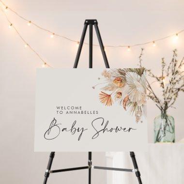 rustic pampas grass floral welcome foam board