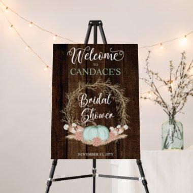 Bridal Shower - Rustic Pumpkin Pampas Wreath Foam Foam Board