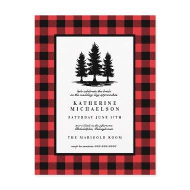 | Rustic Tree Buffalo Checks Post