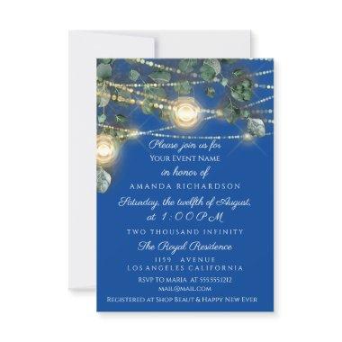 Rustic Wood Gold Blue Jars Light