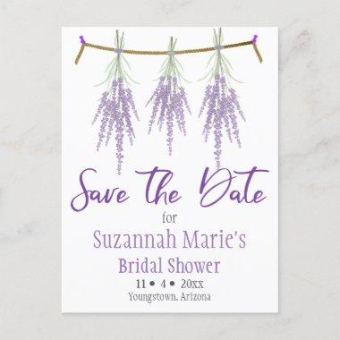 Bridal Shower Save The Date Dry Lavender Bundles A Announcement PostInvitations