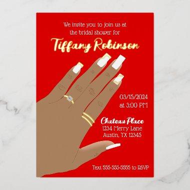 Showing Ring African American Real Foil