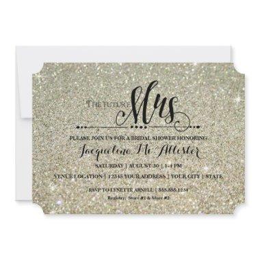 Silver Glitter Future Mrs Modern Fab