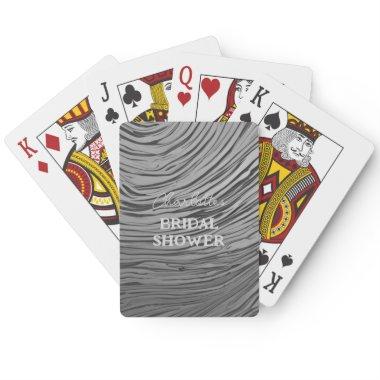 Silver Gray Satin Poker Poker