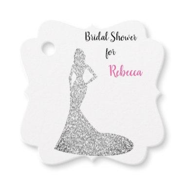 Silver Sparkle & Shine Favor Tags